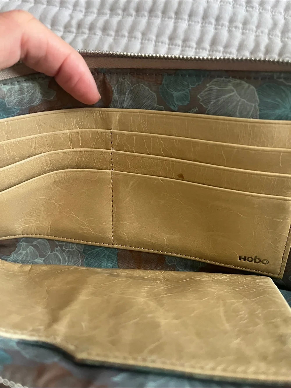 Gold Wristlet Clutch Wallet - Women's Accessory